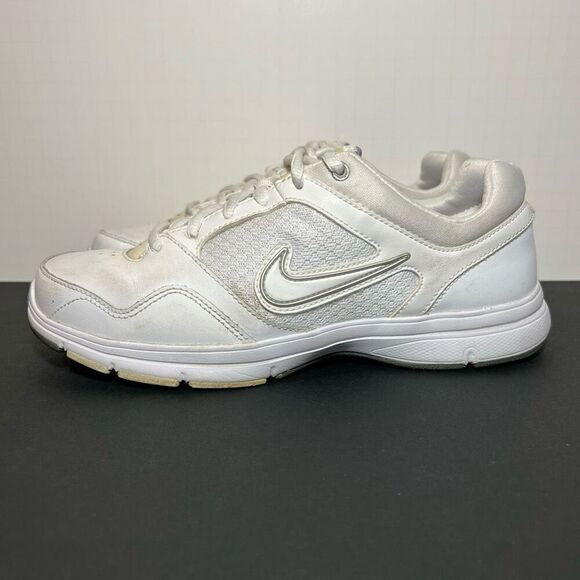 Womens Vintage NIKE Steady VIII White Leather Running Shoes / 6.5 - Picture 3 of 9
